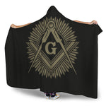 Masonic Freemasonry Print Hooded Blanket
