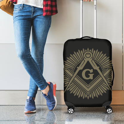 Masonic Freemasonry Print Luggage Cover