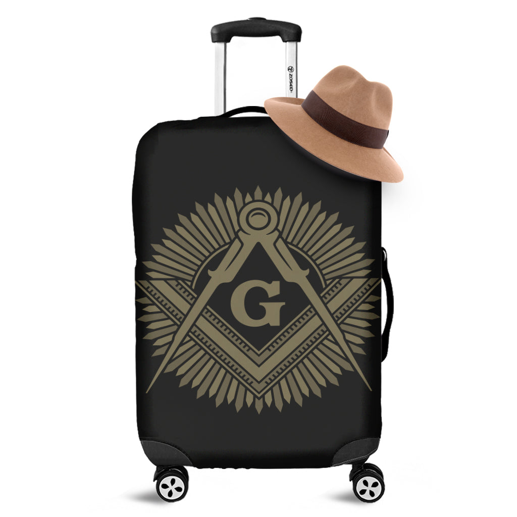 Masonic Freemasonry Print Luggage Cover