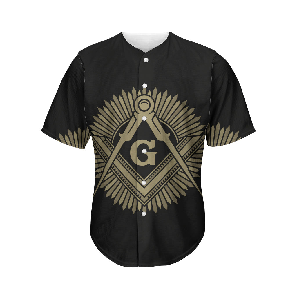 Masonic Freemasonry Print Men's Baseball Jersey
