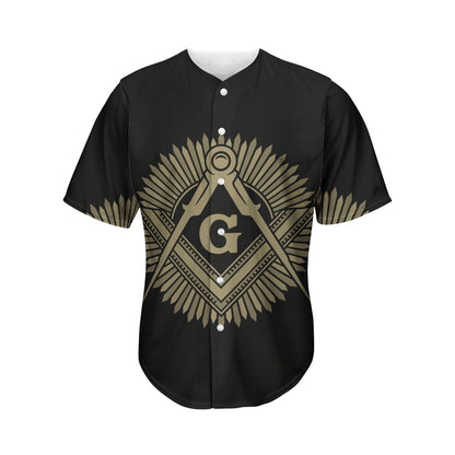 Masonic Freemasonry Print Men's Baseball Jersey