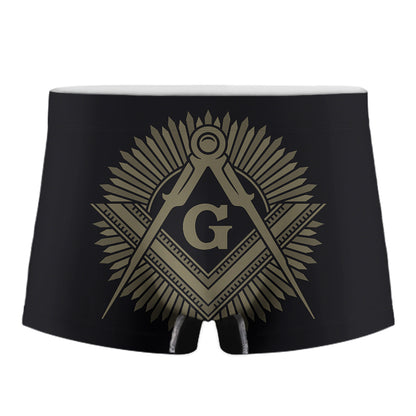 Masonic Freemasonry Print Men's Boxer Briefs