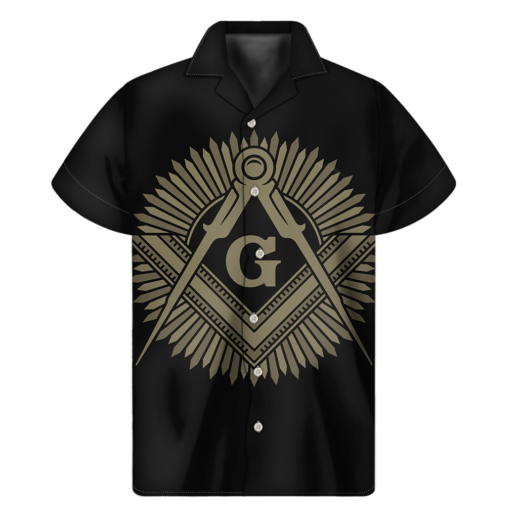 Masonic Freemasonry Print Men's Short Sleeve Shirt