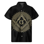 Masonic Freemasonry Print Men's Short Sleeve Shirt