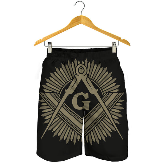 Masonic Freemasonry Print Men's Shorts
