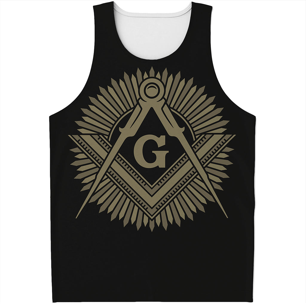 Masonic Freemasonry Print Men's Tank Top