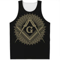 Masonic Freemasonry Print Men's Tank Top