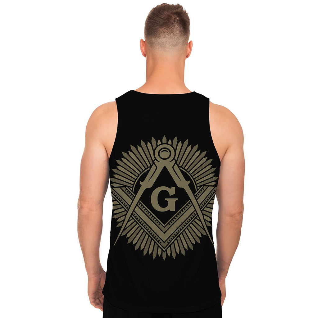 Masonic Freemasonry Print Men's Tank Top