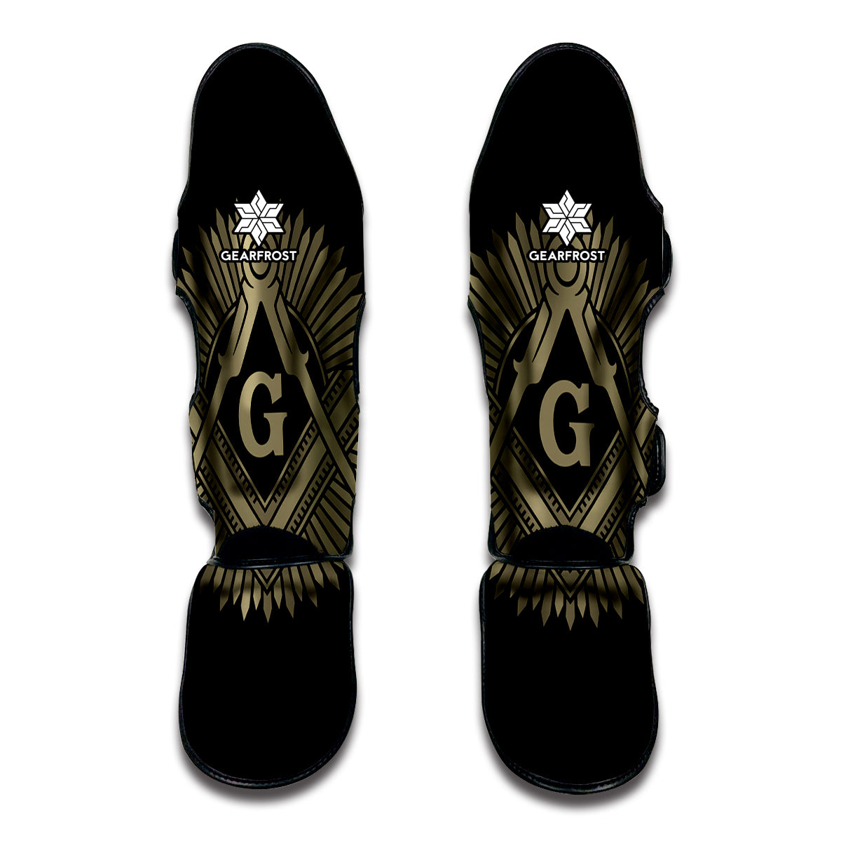 Masonic Freemasonry Print Muay Thai Shin Guard