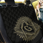 Masonic Freemasonry Print Pet Car Back Seat Cover