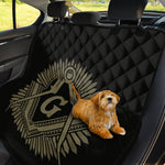 Masonic Freemasonry Print Pet Car Back Seat Cover