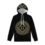 Masonic Freemasonry Print Pullover Hoodie