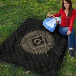 Masonic Freemasonry Print Quilt