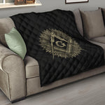 Masonic Freemasonry Print Quilt