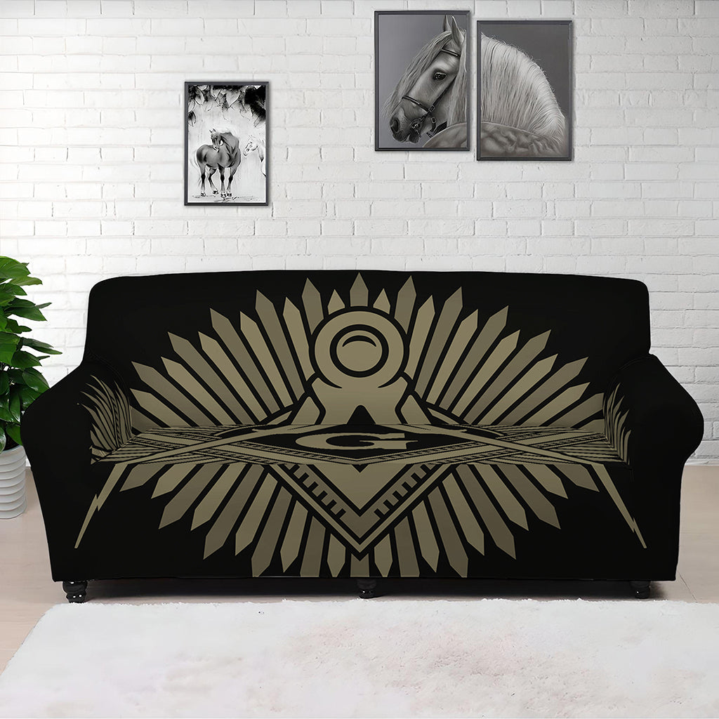 Masonic Freemasonry Print Sofa Cover