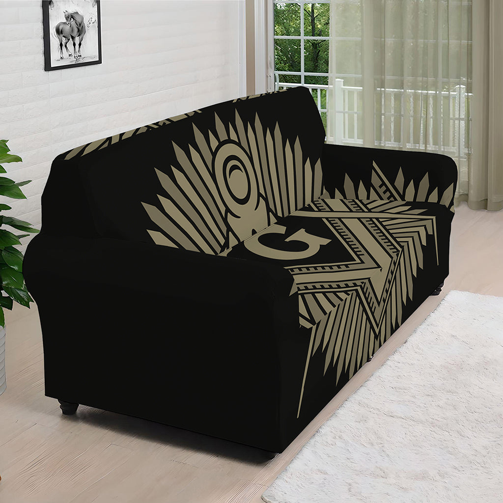 Masonic Freemasonry Print Sofa Cover