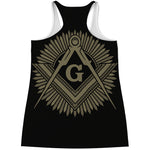 Masonic Freemasonry Print Women's Racerback Tank Top