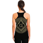 Masonic Freemasonry Print Women's Racerback Tank Top