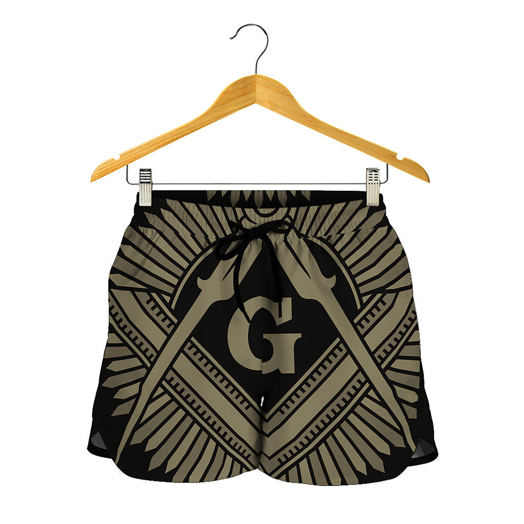 Masonic Freemasonry Print Women's Shorts