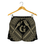 Masonic Freemasonry Print Women's Shorts