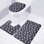 Maya Symbol Pattern Print 3 Piece Bath Mat Set