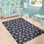 Maya Symbol Pattern Print Area Rug