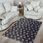 Maya Symbol Pattern Print Area Rug