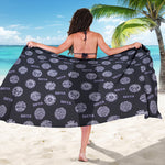 Maya Symbol Pattern Print Beach Sarong Wrap