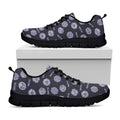 Maya Symbol Pattern Print Black Running Shoes