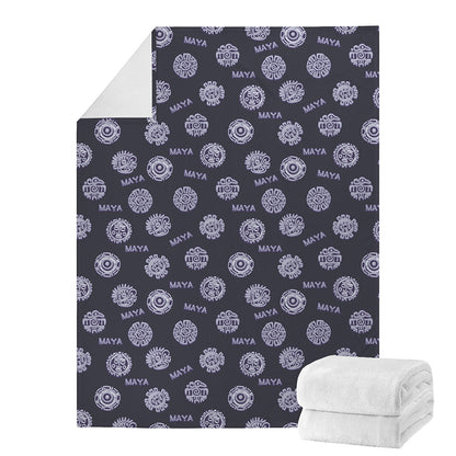 Maya Symbol Pattern Print Blanket