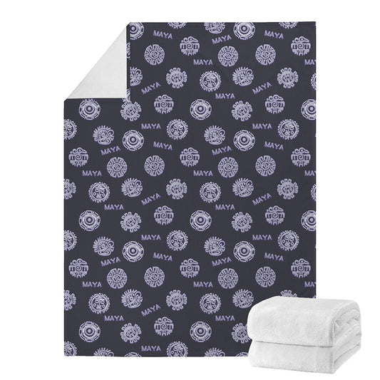 Maya Symbol Pattern Print Blanket