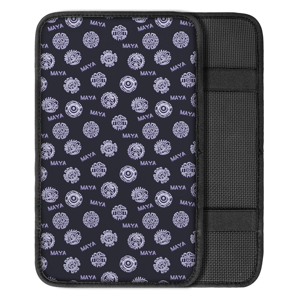 Maya Symbol Pattern Print Car Center Console Cover
