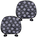 Maya Symbol Pattern Print Car Headrest Covers