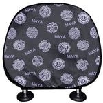 Maya Symbol Pattern Print Car Headrest Covers