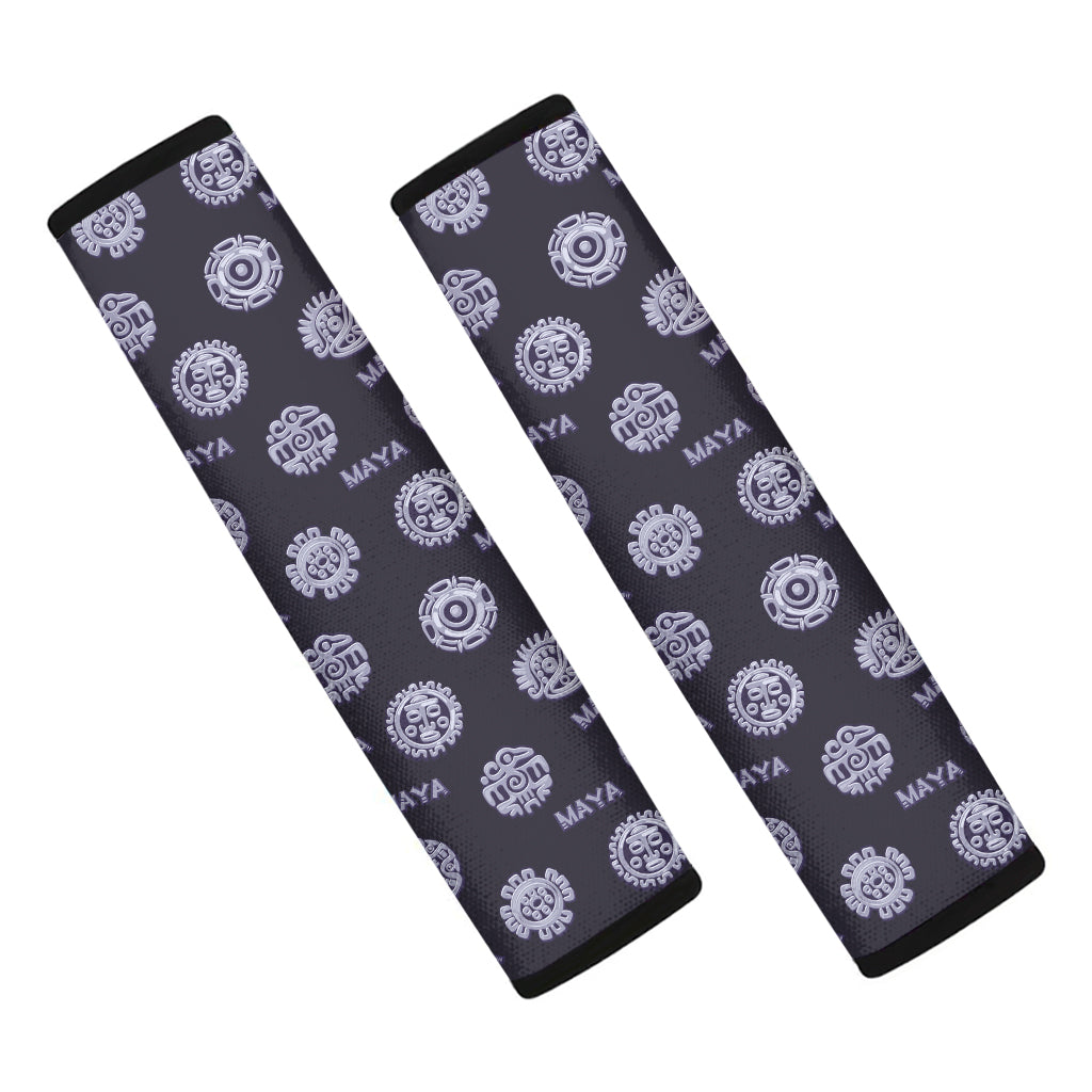 Maya Symbol Pattern Print Car Seat Belt Covers