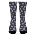 Maya Symbol Pattern Print Crew Socks