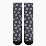 Maya Symbol Pattern Print Crew Socks