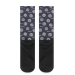 Maya Symbol Pattern Print Crew Socks
