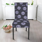 Maya Symbol Pattern Print Dining Chair Slipcover