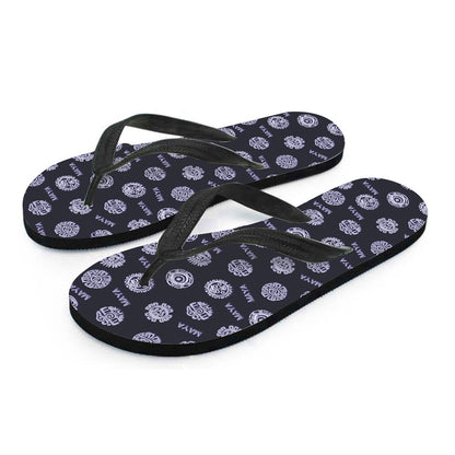 Maya Symbol Pattern Print Flip Flops
