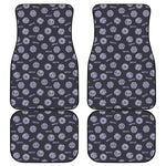 Maya Symbol Pattern Print Front and Back Car Floor Mats