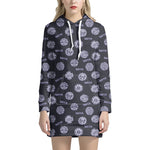 Maya Symbol Pattern Print Hoodie Dress