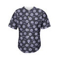 Maya Symbol Pattern Print Men's Baseball Jersey