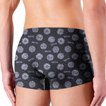 Maya Symbol Pattern Print Men's Boxer Briefs