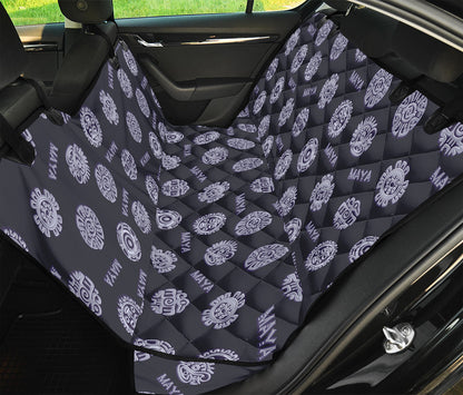 Maya Symbol Pattern Print Pet Car Back Seat Cover