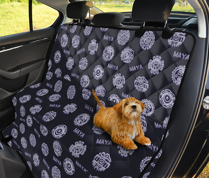 Maya Symbol Pattern Print Pet Car Back Seat Cover