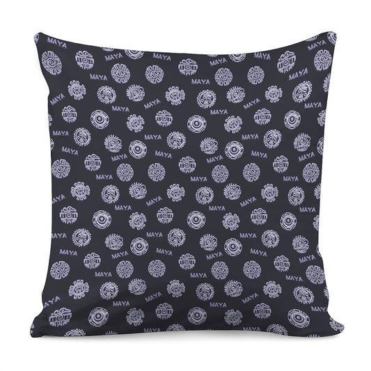 Maya Symbol Pattern Print Pillow Cover