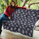 Maya Symbol Pattern Print Quilt