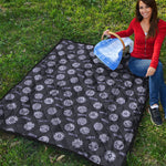 Maya Symbol Pattern Print Quilt