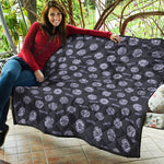 Maya Symbol Pattern Print Quilt